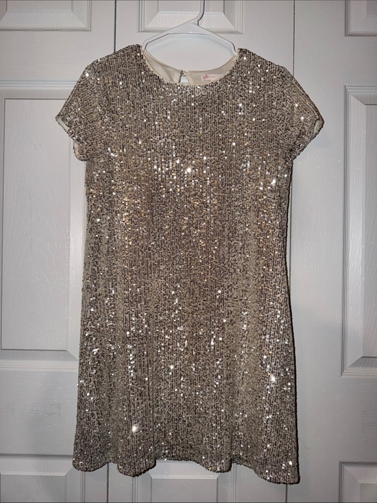 GB girls Other - GB girls Gold Sequin Short Sleeve Shift Dress